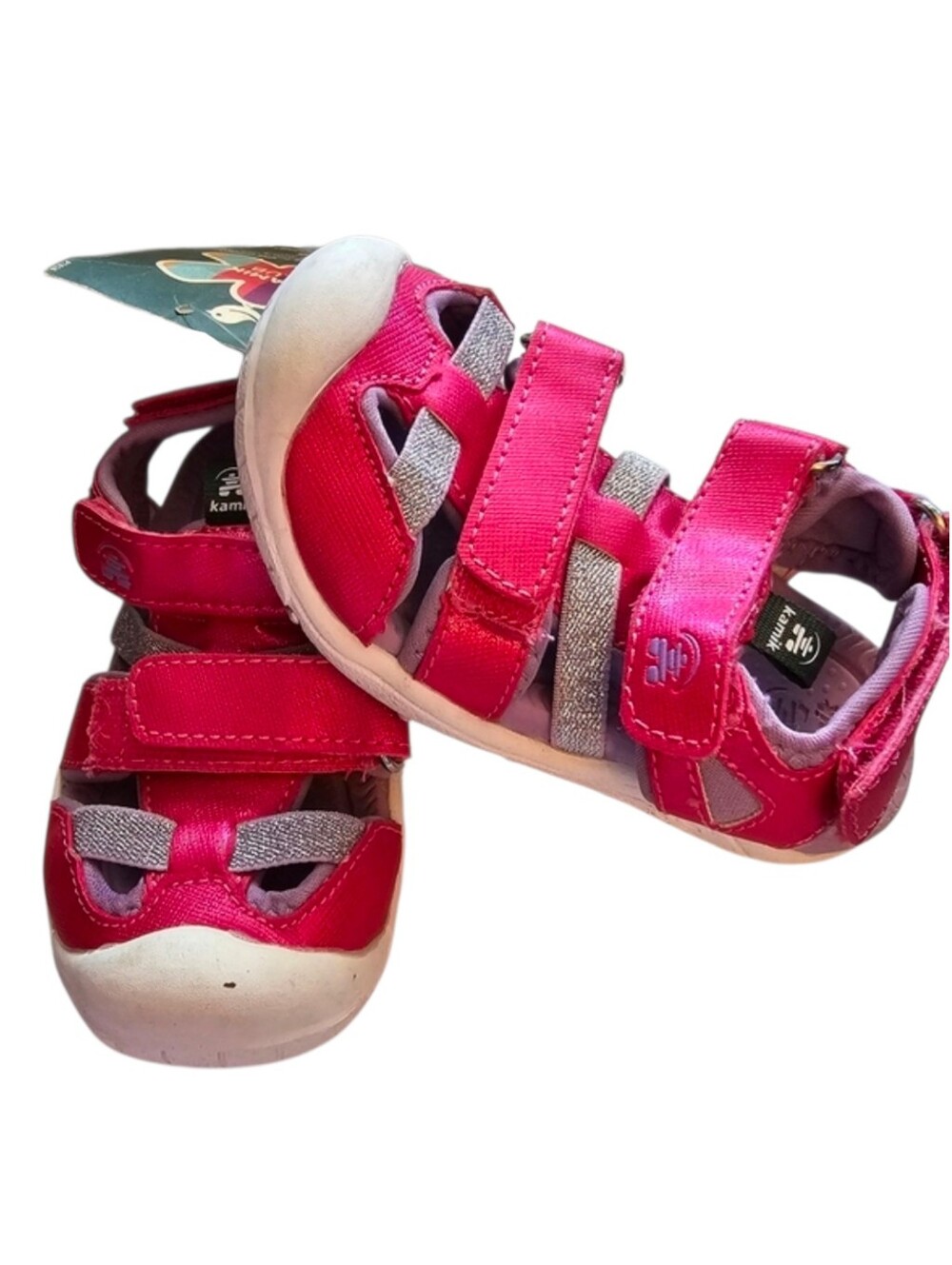 Kamik Pearl Toddler Girls Waterproof Closed-Toe Sandals Pink Silver Size 7 NWT​